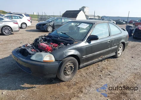1998 Honda Civic Ex из США, поврежденный, VIN 1HGEJ8244WL000500